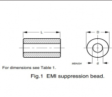 Ferrite Bead BD8/2/10-3C90 Ferroxcube