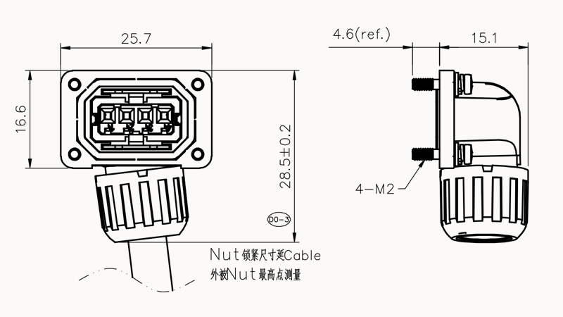 Корпус разъема DGFA4S-B1 Degson Корпус разъема DGFA4S-B1 Degson