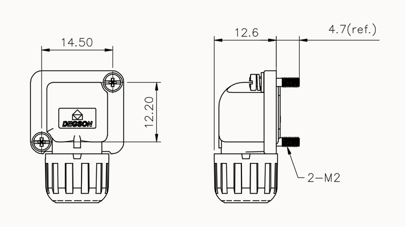 Корпус разъема DGFA2S-B1 Degson Корпус разъема DGFA2S-B1 Degson
