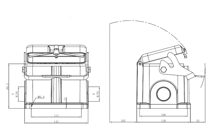 Сверхпрочный корпус разъема S48B-SM-1L.M-M40-MC SUPU Сверхпрочный корпус разъема S48B-SM-1L.M-M40-MC SUPU