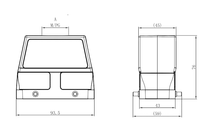 Сверхпрочный корпус разъема S16B-TEH-4B-M40 SUPU Сверхпрочный корпус разъема S16B-TEH-4B-M40 SUPU