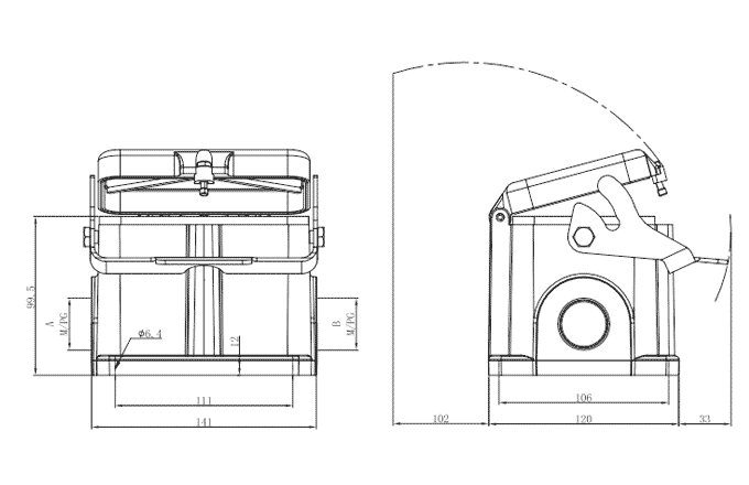 Сверхпрочный корпус разъема S48B-SM-1L.M-2PG29-PC SUPU Сверхпрочный корпус разъема S48B-SM-1L.M-2PG29-PC SUPU