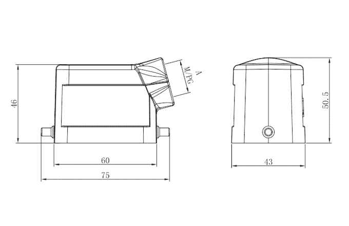Сверхпрочный корпус разъема S6B-SE-2B-PG16 SUPU