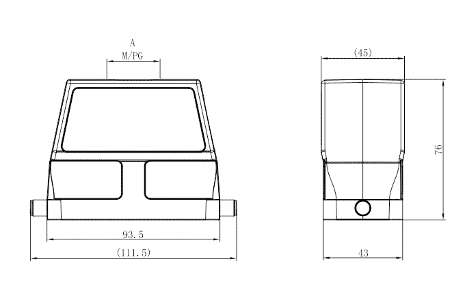 Сверхпрочный корпус разъема S16B-TEH-2B-PG21 SUPU