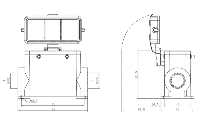Сверхпрочный корпус разъема S16B-SMH-4B-PG29-MC SUPU