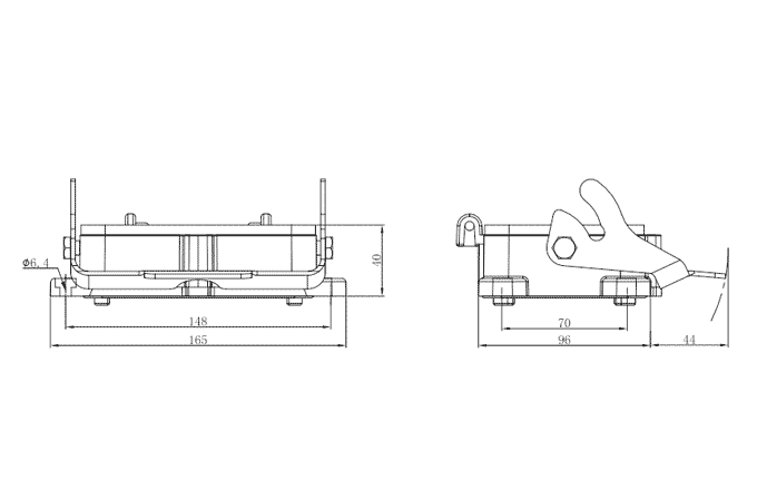 Сверхпрочный корпус разъема S48B-BM-1L.M SUPU Сверхпрочный корпус разъема S48B-BM-1L.M SUPU