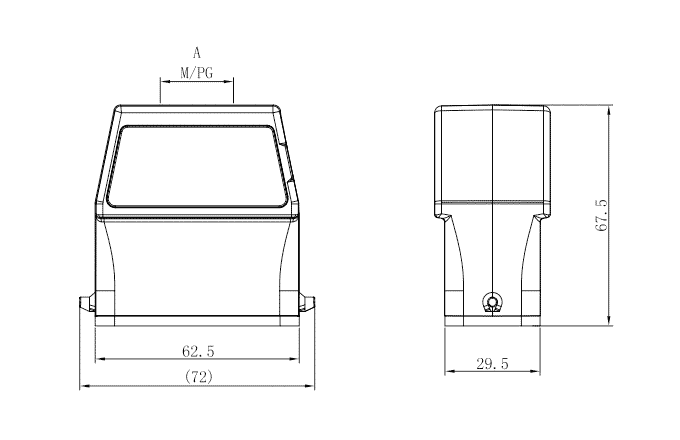 Сверхпрочный корпус разъема S10A-TEH-2B-M25 SUPU