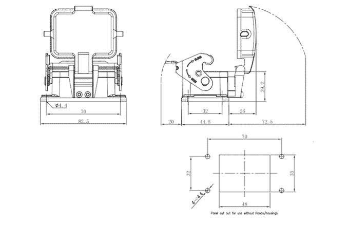 Сверхпрочный корпус разъема S6B-BM-1L.M-MC SUPU