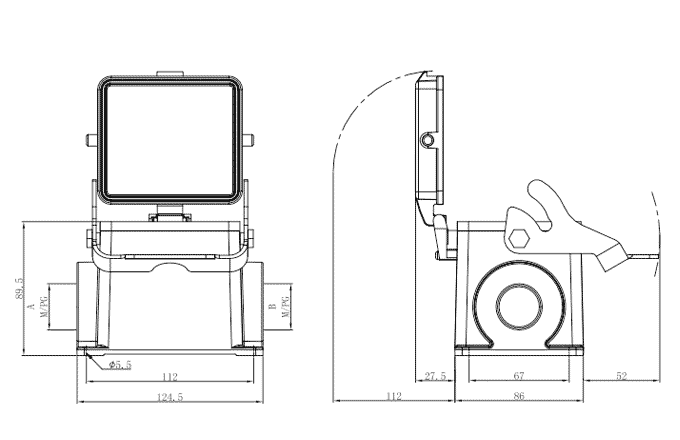 Сверхпрочный корпус разъема S32B-SM-1L.M-2M40-MC SUPU