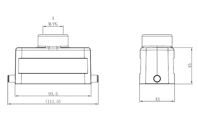 Сверхпрочный корпус разъема S16B-TE-2B-PG21 SUPU