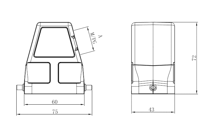 Сверхпрочный корпус разъема S6B-SEH-2B-PG29 SUPU