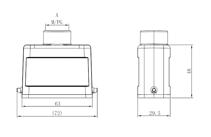 Сверхпрочный корпус разъема S10A-TE-2B-PG16 SUPU Сверхпрочный корпус разъема S10A-TE-2B-PG16 SUPU