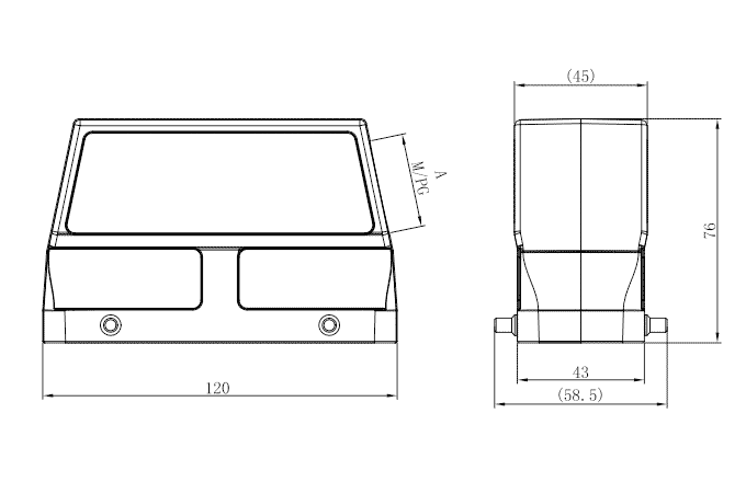 Сверхпрочный корпус разъема S24B-SEH-4B-M32 SUPU