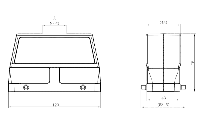 Сверхпрочный корпус разъема S24B-TEH-4B-M32 SUPU Сверхпрочный корпус разъема S24B-TEH-4B-M32 SUPU