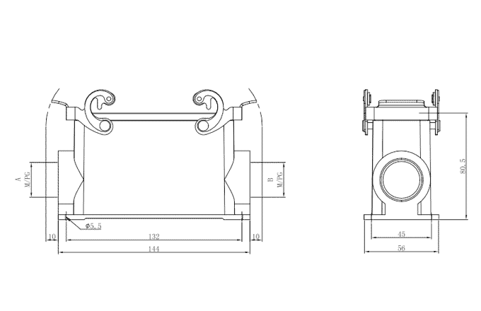 Сверхпрочный корпус разъема S24B-SMH-2L.M-M40 SUPU