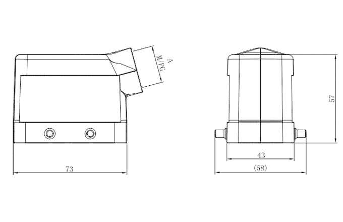 Сверхпрочный корпус разъема S10B-SE-4B-PG16 SUPU Сверхпрочный корпус разъема S10B-SE-4B-PG16 SUPU