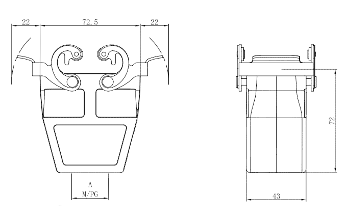 Сверхпрочный корпус разъема S10B-TEH-2L.M-PG21 SUPU Сверхпрочный корпус разъема S10B-TEH-2L.M-PG21 SUPU