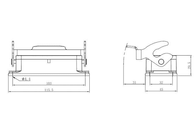 Сверхпрочный корпус разъема S16B-BM-1L.M SUPU Сверхпрочный корпус разъема S16B-BM-1L.M SUPU