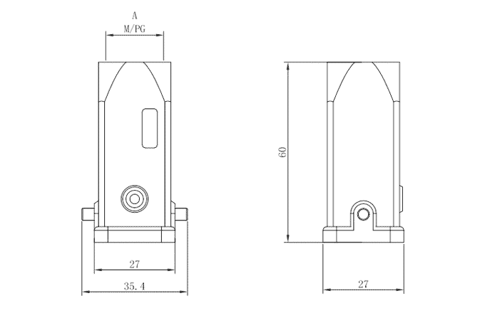 Сверхпрочный корпус разъема S3A.P-TE-2B-PG11 SUPU Сверхпрочный корпус разъема S3A.P-TE-2B-PG11 SUPU