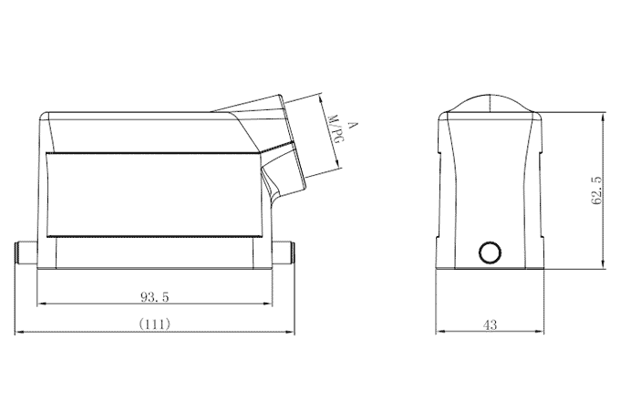 Сверхпрочный корпус разъема S16B-SE-2B-M25 SUPU