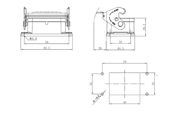 Сверхпрочный корпус разъема S6B-BM-1L.M SUPU