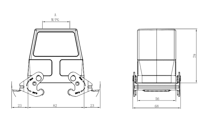 Сверхпрочный корпус разъема S32A-TEH-2L.M-M25 SUPU