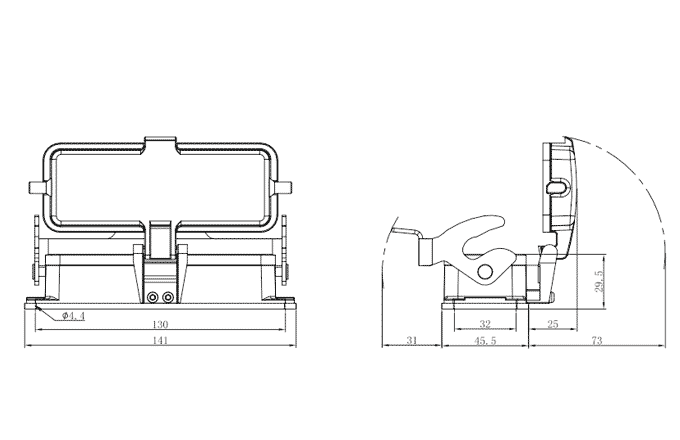 Сверхпрочный корпус разъема S24B-BM-1L.M-PC SUPU Сверхпрочный корпус разъема S24B-BM-1L.M-PC SUPU