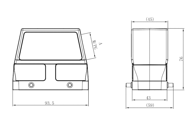 Сверхпрочный корпус разъема S16B-SEH-4B-PG29 SUPU