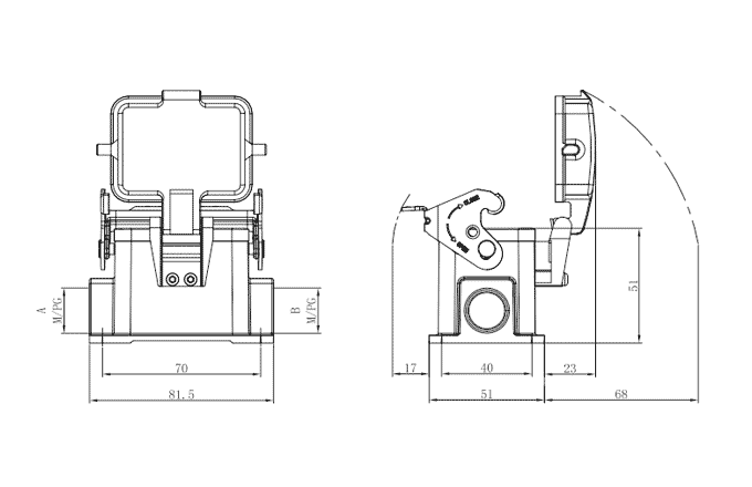 Сверхпрочный корпус разъема S6B-SM-1L.M-2M25-PC SUPU Сверхпрочный корпус разъема S6B-SM-1L.M-2M25-PC SUPU