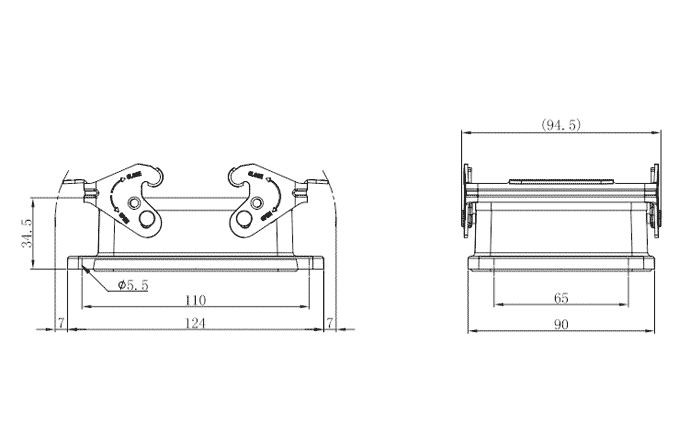 Сверхпрочный корпус разъема S32B-BM-2L.M SUPU Сверхпрочный корпус разъема S32B-BM-2L.M SUPU