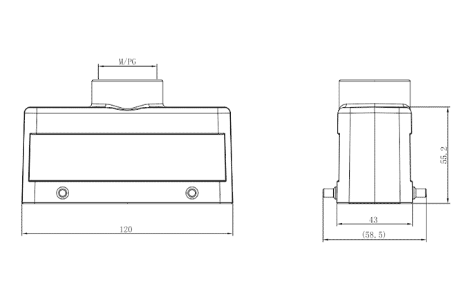 Сверхпрочный корпус разъема S24B-TE-4B-M25 SUPU Сверхпрочный корпус разъема S24B-TE-4B-M25 SUPU