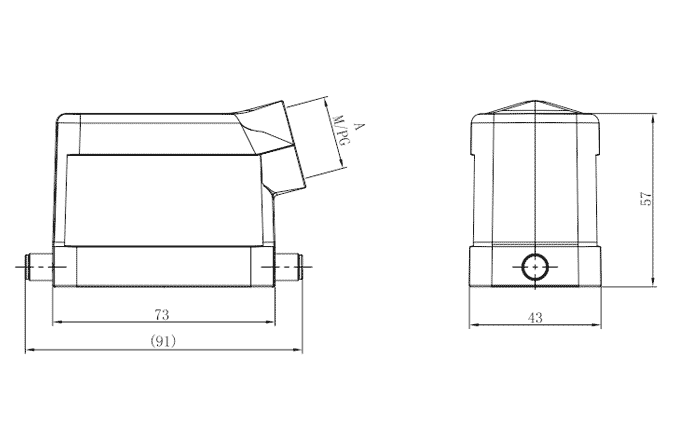 Сверхпрочный корпус разъема S10B-SE-2B-PG16 SUPU Сверхпрочный корпус разъема S10B-SE-2B-PG16 SUPU