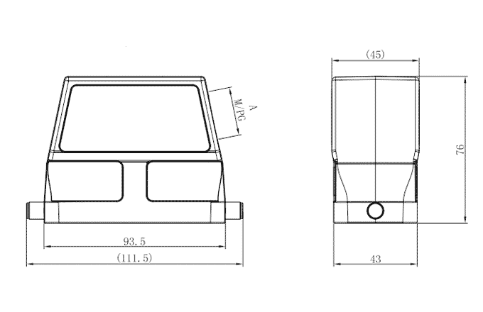 Сверхпрочный корпус разъема S16B-SEH-2B-PG29 SUPU