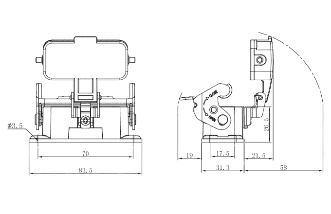 Сверхпрочный корпус разъема S10A-BM-1L.M-MC SUPU