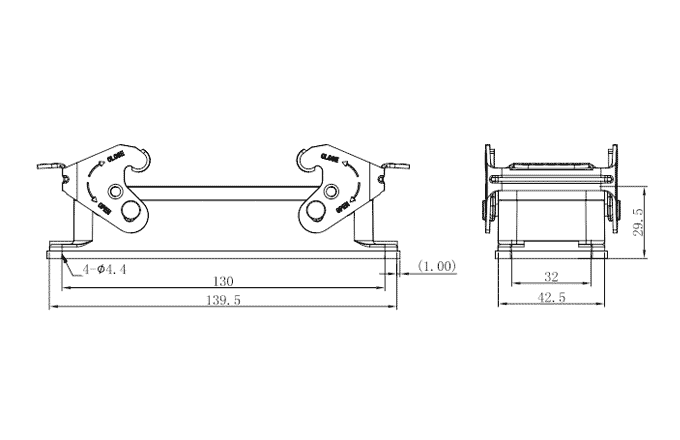 Сверхпрочный корпус разъема S24B-BM-2L.M SUPU Сверхпрочный корпус разъема S24B-BM-2L.M SUPU
