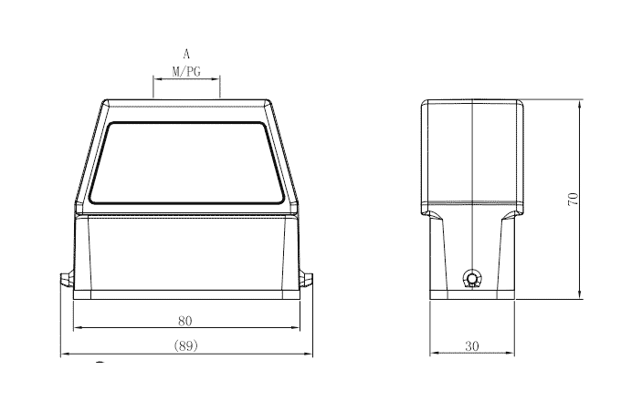 Сверхпрочный корпус разъема S16A-TEH-2B-PG16 SUPU