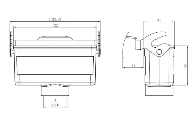 Сверхпрочный корпус разъема S24B-CC-1L.M-PG21 SUPU Сверхпрочный корпус разъема S24B-CC-1L.M-PG21 SUPU