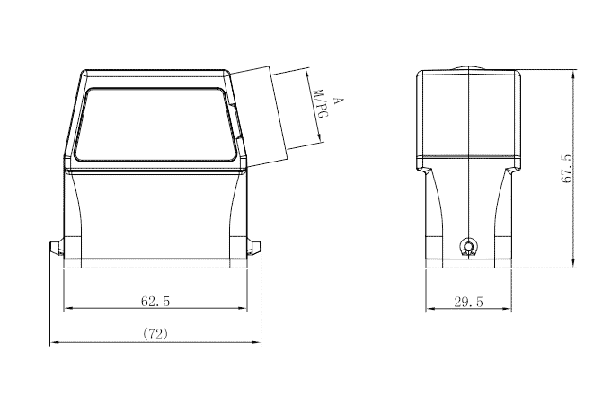 Сверхпрочный корпус разъема S10A-SEH-2B-PG16 SUPU Сверхпрочный корпус разъема S10A-SEH-2B-PG16 SUPU