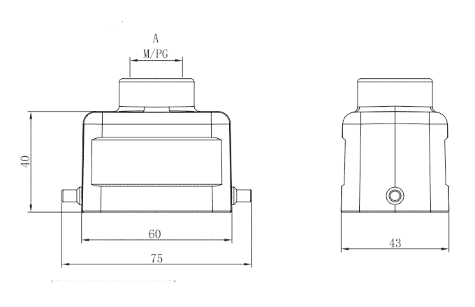 Сверхпрочный корпус разъема S6B-TE-2B-M20 SUPU Сверхпрочный корпус разъема S6B-TE-2B-M20 SUPU