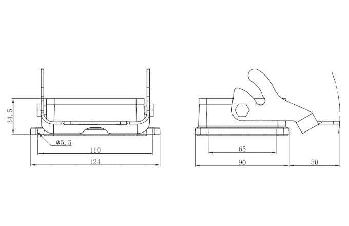 Сверхпрочный корпус разъема S32B-BM-1L.M SUPU