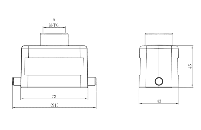 Сверхпрочный корпус разъема S10B-TE-2B-M20 SUPU