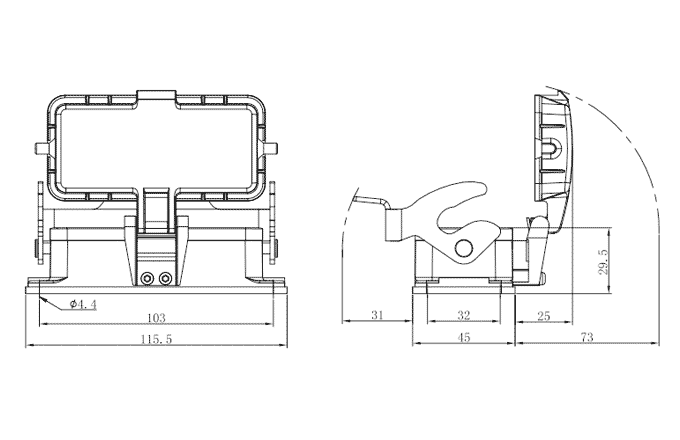 Сверхпрочный корпус разъема S16B-BM-1L.M-PC SUPU Сверхпрочный корпус разъема S16B-BM-1L.M-PC SUPU