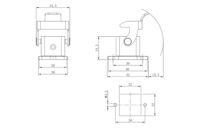 Сверхпрочный корпус разъема S3A-BM-1L.M SUPU Сверхпрочный корпус разъема S3A-BM-1L.M SUPU