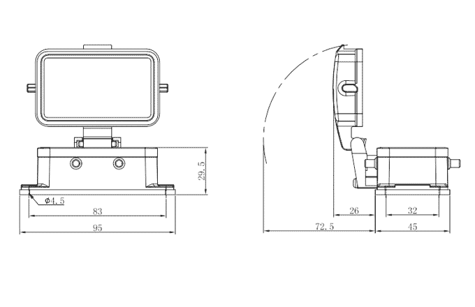 Сверхпрочный корпус разъема S10B-BM-4B-MC SUPU