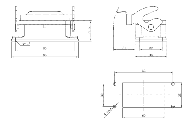 Сверхпрочный корпус разъема S10B-BM-1L.M SUPU Сверхпрочный корпус разъема S10B-BM-1L.M SUPU