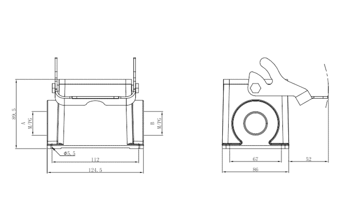 Сверхпрочный корпус разъема S32B-SM-1L.M-2PG29 SUPU Сверхпрочный корпус разъема S32B-SM-1L.M-2PG29 SUPU