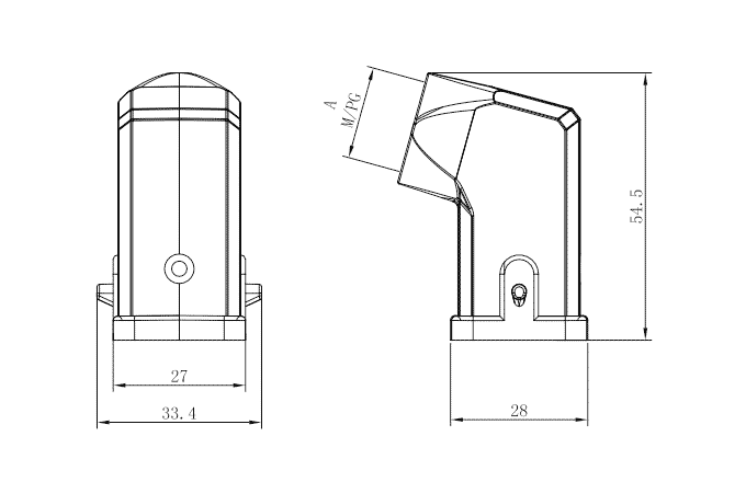 Сверхпрочный корпус разъема S3A-SE-2B-M20 SUPU