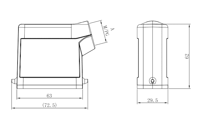 Сверхпрочный корпус разъема S10A-SE-2B-PG16 SUPU Сверхпрочный корпус разъема S10A-SE-2B-PG16 SUPU