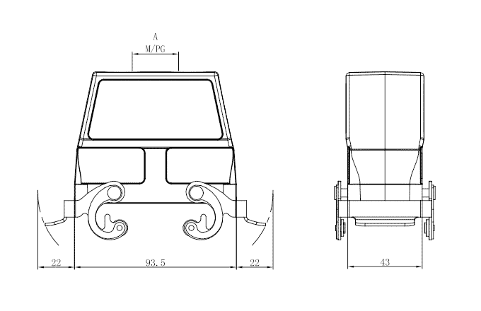 Сверхпрочный корпус разъема S16B-TEH-2L.M-PG21 SUPU Сверхпрочный корпус разъема S16B-TEH-2L.M-PG21 SUPU