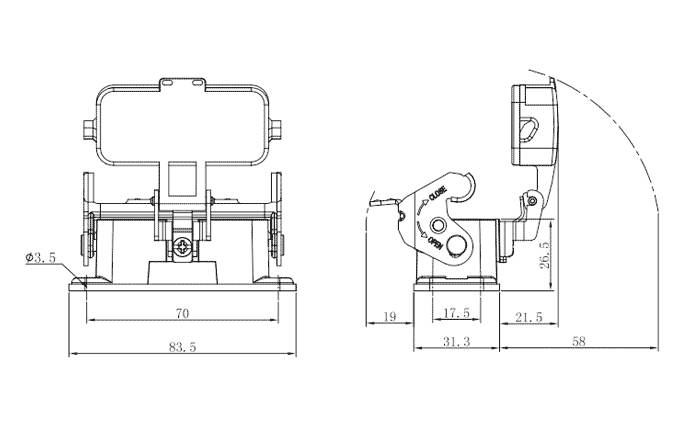 Сверхпрочный корпус разъема S10A-BM-1L.M-PC SUPU Сверхпрочный корпус разъема S10A-BM-1L.M-PC SUPU
